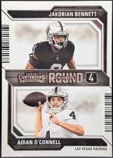 2023 Panini Contenders Round Numbers #18 Jakorian Bennett,Aidan O'Connell RC