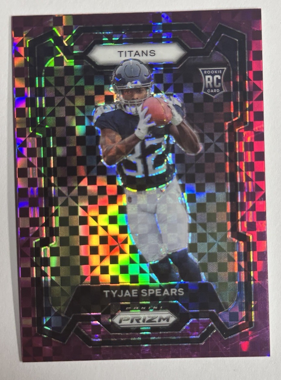 2023 Panini Prizm Purple Power Tyjae Spears Rookie RC 49/49 #396