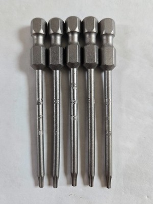 APEX 49A-TX07 SET OF 5 TORX POWER BITS, 1/4'' X 2 3/4'' OAL, T07