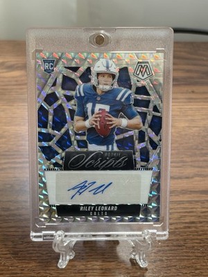 2025 Panini Mosaic - Rookie Scripts Riley Leonard #RS-RLD Auto (RC) Colts