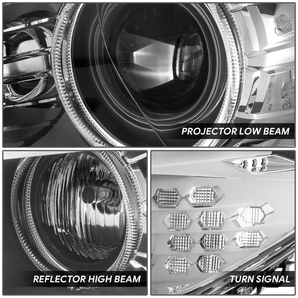 Faro proyector izquierdo para BMW 528i 535i 550i M5 2011-2013 negro/ámbar Foto 3 de 4