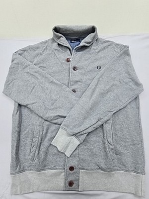 Fred Perry Mens Steel Marl Tipped Hooded Sweatshirt XXL