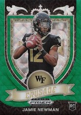 2021 Panini Prizm Draft Picks - Jamie Newman #174 Green Crusade 