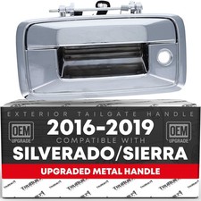 Tailgate Handle Upgraded Metal for Chevrolet Silverado, GMC Sierra w/ Keyhole...