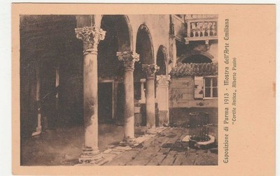 EXHIBITION OF PARMA 1913 - ANTIQUE COURTYARD - ALBERTO PASINI -25050-