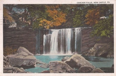 New Castle, PENNSYLVANIA - Cascade Falls - Casecade Amusement Park - 1925
