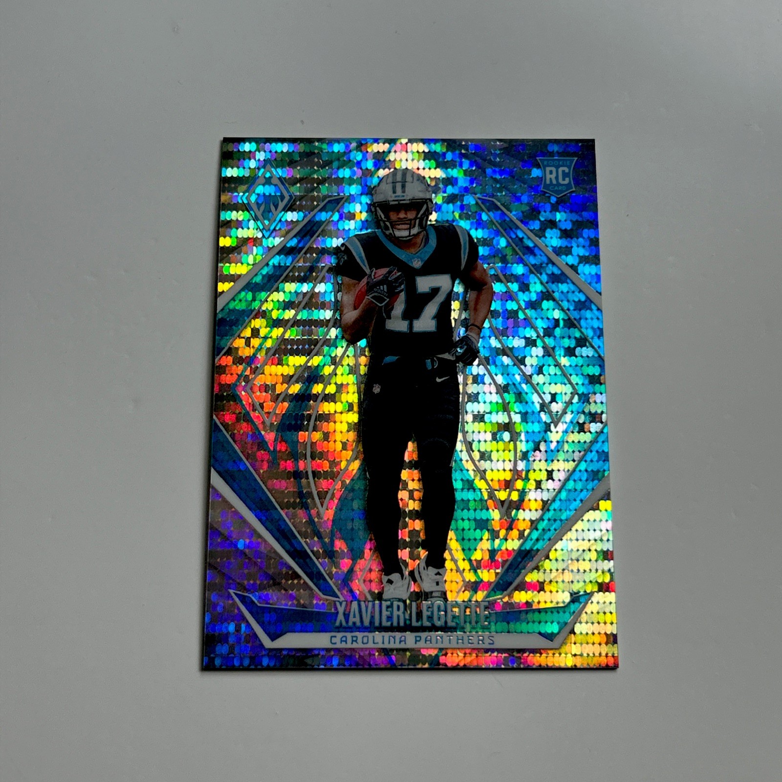 2024 Phoenix Football Xavier Legette RC #249 Silver Pulsar /200 Carolina Panther