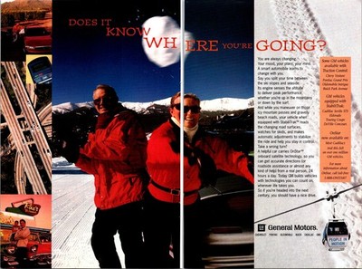 GM General Motors People in Motion Vintage Print Ad 2 page