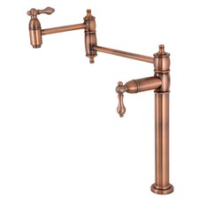 Kingston Brass KS370.AL Restoration 3 GPM 1 Hole Pot Filler - Copper