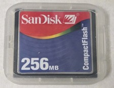 SanDisk 256MB CompactFlash CF Memory Card SDCFB-256 SDCFJ-256 Tested
