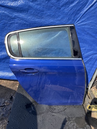 15-19 PEUGEOT 308 O/S/R DRIVERS REAR DOOR COMPLETE BLUE