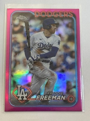   2024 Topps Chrome Baseball Pink Refractor Parallel #4 Freddie FREEMAN  