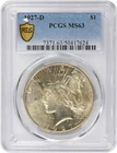 1927-D Peace Silver Dollar MS63 PCGS