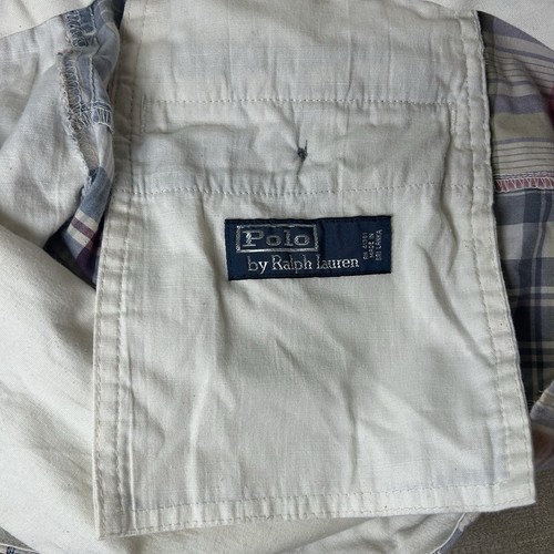Ralph Lauren POLO Men's Madras Plaid Patchwork Shorts Size 38 Flat Front - Picture 10 of 11