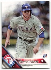 2016 Topps Ryan Strausborger RC Texas Rangers #575 Rookie