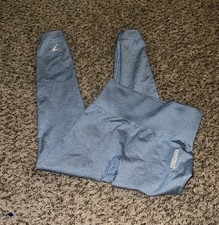 Gymshark Light Blue Vital Seamless Activewear High Rise Leggings Size XS