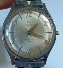 Helbros Invincible Mens Manual Wind Watch Vintage 1960’s Read Discription