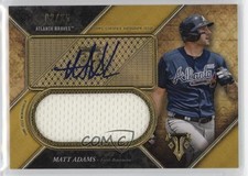 2017 Topps Triple Threads Unity Jumbo Relics Gold 2/25 Matt Adams Auto k4s