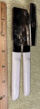 Vintage Swing-A-Way Manual Hand-Held Can Opener White Handles Made In USA(102)