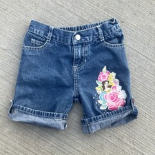 Vintage Y2K Disney Princess 5T Denim Shorts Elastic