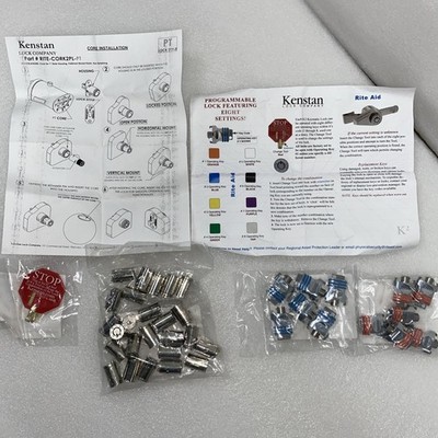   Kenstan K2 Ratchet Tubular Keymatic Lock Set Bundle Keys + Core + CHANGE KEY