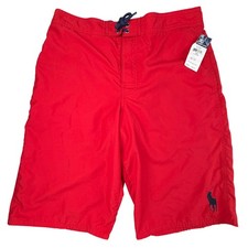 Polo Ralph Lauren Swim Trunks Boys XL 18-20 Red Board Shorts NWT