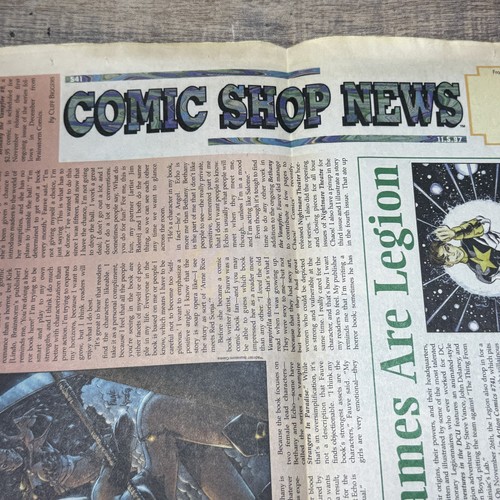 Vintage Comic Shop News 541 Bethany the Vampfire Nov 1997 Horror Superhero Rare - Picture 3 of 6