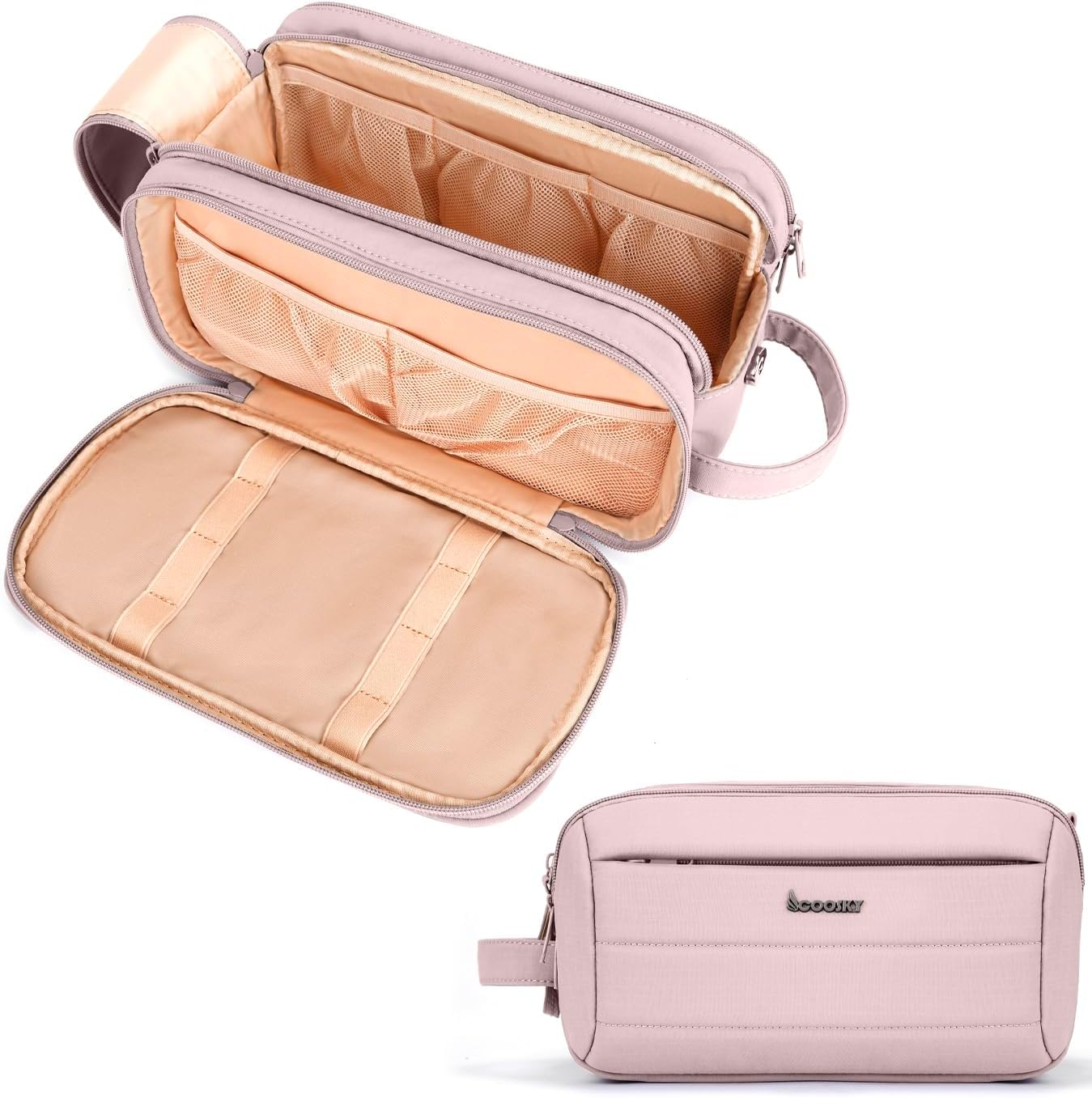 Men & Women's Cruise Travel Toiletry Bag with Hanging Hook & Waterproof Shaving Dopp Kit-image