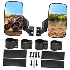 Upgraded Adjustable Pair Set 1.75 or 2inch Roll Bar Cage, UTV Side Mirror
