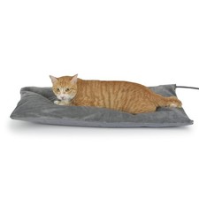 Outdoor Heated Cat Bed, Soft Pet Heating Pad with Steel-Wrapped Cord, Outside...