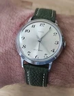 Men's Vintage Timex Marlin Automatic Watch. New Leather Quick Release Band!