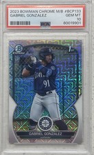 2023 Bowman Chrome Mega Box Gabriel Gonzalez RC 1st Mojo Refractor #133 PSA 10