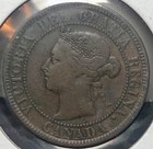 1884 Canadian Large Cent (Canada One Cent)~ Obverse 1  Variety  F+/VF  Original  — photo 1