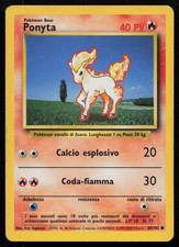 POKEMON PONYTA 60/102 EX / LP SET BASE COMMON NON HOLO UNLIMITED ITALIAN 2000