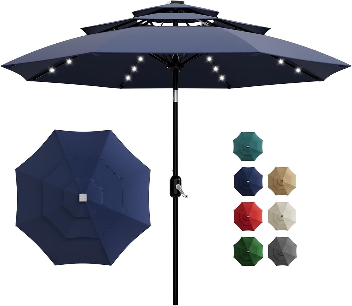 clihome patio umbrella Clihome 11ft Patio Cantilever Octagonal Outdoor Umbrella With Umbrella  Cover - Overstock