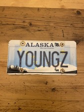 Vintage Alaska The Last Frontier US Car License Plate YOUNGZ
