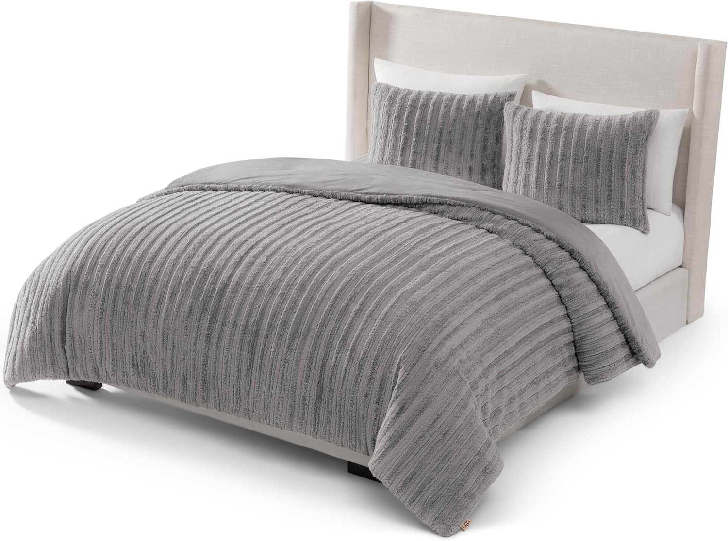Kenzie Full/Queen Comforter Set with 2 Pillow Shams Plush Fa