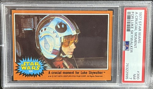 1977 Topps Star Wars #300 A critical moment for Luke Skywalker — PSA (grade unconfirmed)