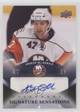 2010-11 Upper Deck Signature Sensations Andrew MacDonald #SS-AM Auto 2d8