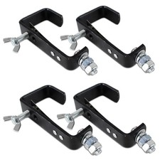Beamz CC50SB Lighting Clamp Set - 4x Stage Lighting Clamps for Truss Support