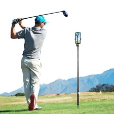 Golf Swing Recording Tripod Monopod 10-47in Phone Camera Mount Ground Spike