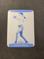 Eddie Rynders 2025 Leaf Metal Base Cyan Printing Plate 1/1