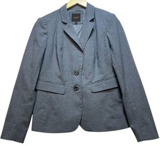 The Limited Collection Womens Preppy Career Blazer Jacket Size 8 Gray