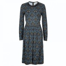 Tory Burch Brown Print Lulu Dress XS