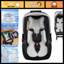 Cooling Car Seat Pad For Baby - Breathable Mesh Stroller Insert Mat Summer Comf Cooling Car Seat Pad For Baby - Breathable Mesh Stroller Insert Mat Summer Comf