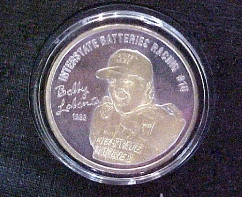 1999 BOBBY LABONTE КОЛЛЕКЦИОНЕРОВ 1 УНЦИЯ 999 СЕРЕБРА /24KT ЗОЛОТО НАЛОЖЕНИЕ МОНЕТА В БУКЛЕТЕ - Изображение 3 из 4