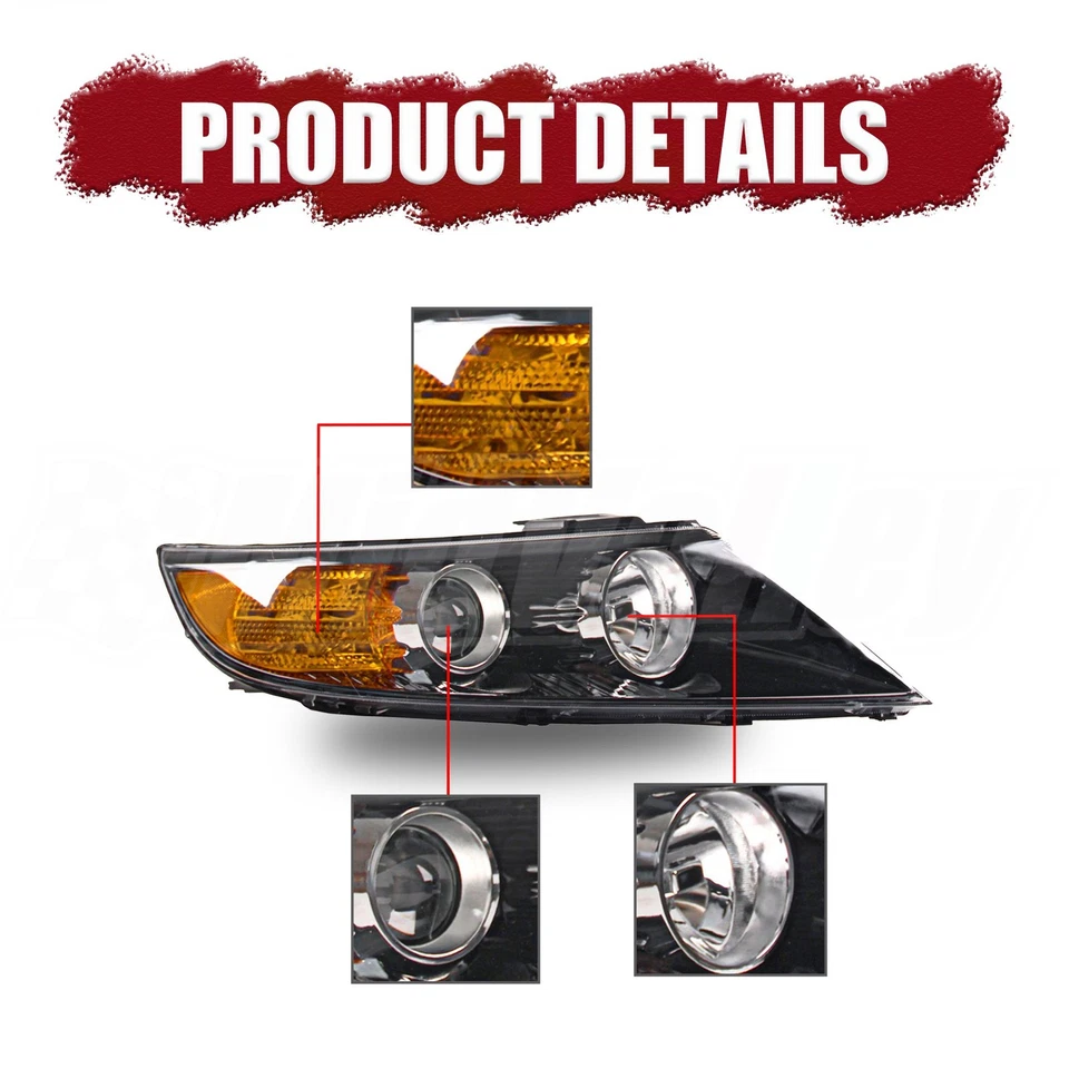 For 11-13 Kia Sorento Left/Right With Bulb 2PCS Headlight KI2503143 KI2502143 Foto 2 de 4