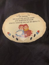 Plain Jane-SMILING SISTER-plaque On Slate-made In USA