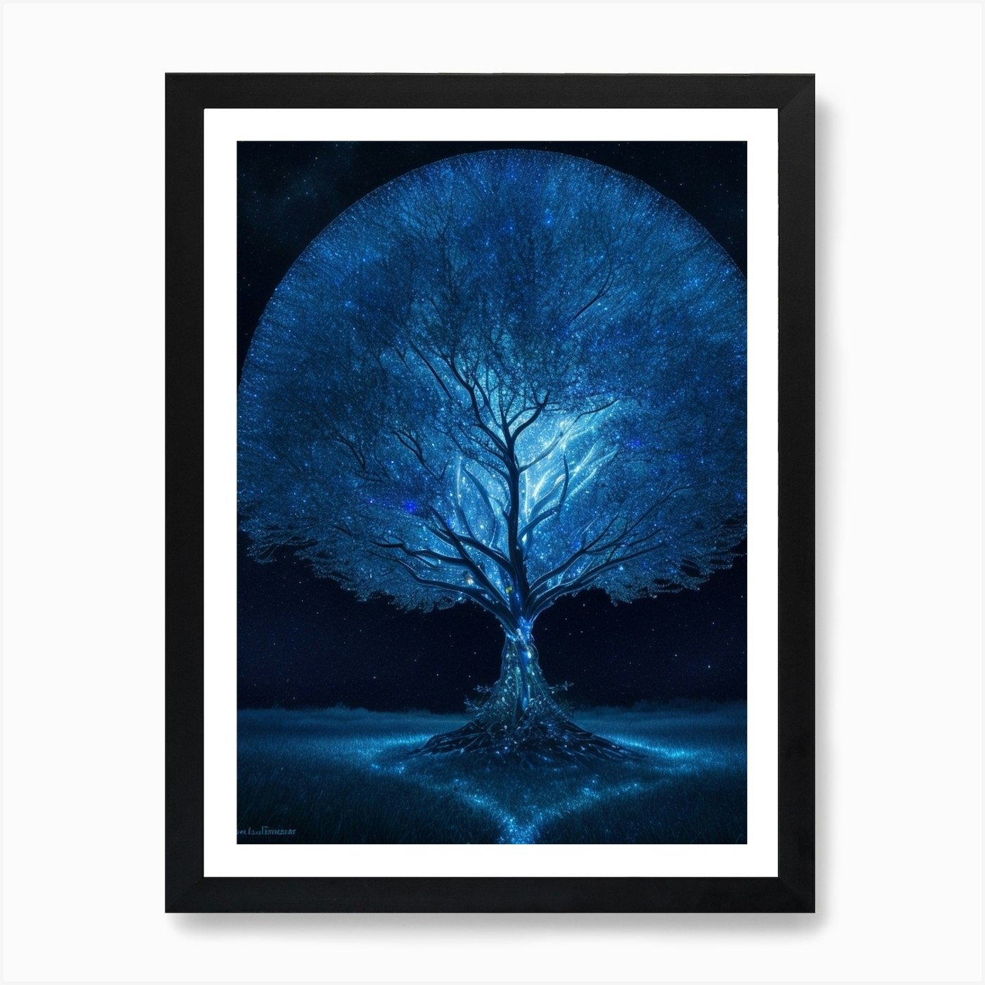 Tree of Life 123 Framed Art Print Canvas Wall Decor Picture  