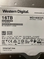 Western Digital 16 TB, Internal 5400 RPM, 3.5 inch (WD160EDFZ) Hard Drive